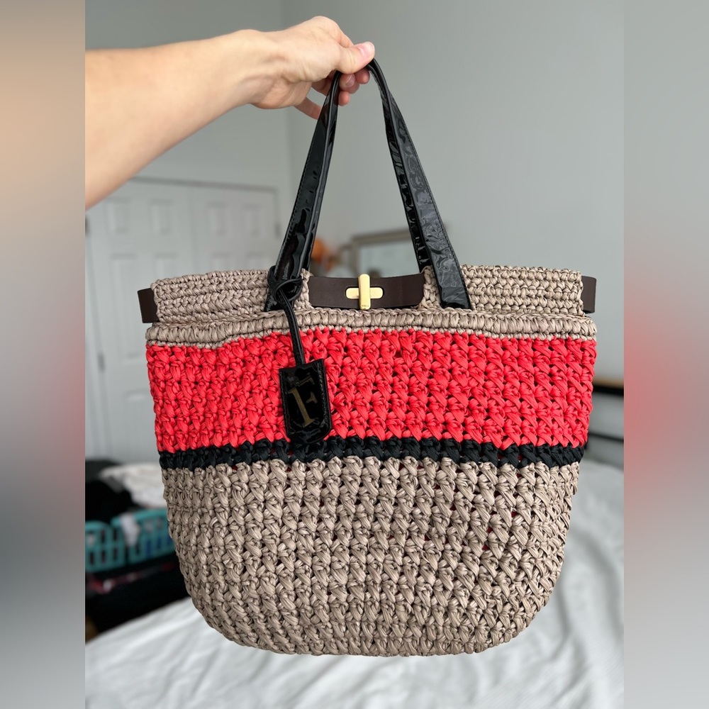 FURLA Woven Tote Bag